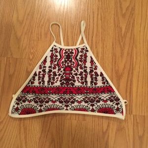 Beach Riot halter bathing suit top